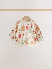 Neutral Christmas Sweat and Joggers Baby Set (0mths-2yrs) - Image 2 of 9