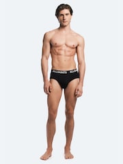 AllSaints Black Briefs With Contour Pouch 3 Pack - Image 2 of 9