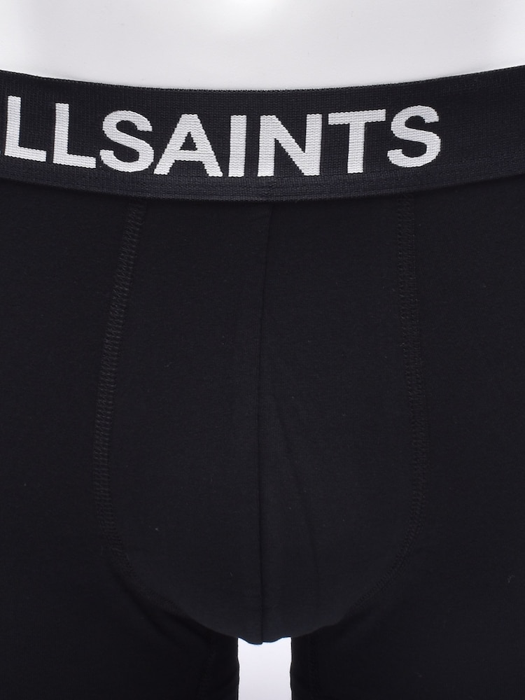 AllSaints Black Trunk Boxer Briefs With Contour Pouch 3 Pack - Image 5 of 5