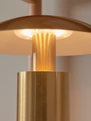 Gallery Home Brushed Gold Sunset Rechargeable Table Lamp - Image 3 of 4