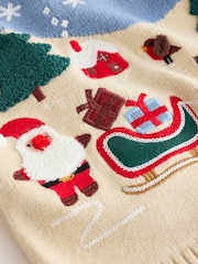 Blue Christmas Knitted Jumper and Leggings Set (0mths-2yrs) - Image 7 of 9