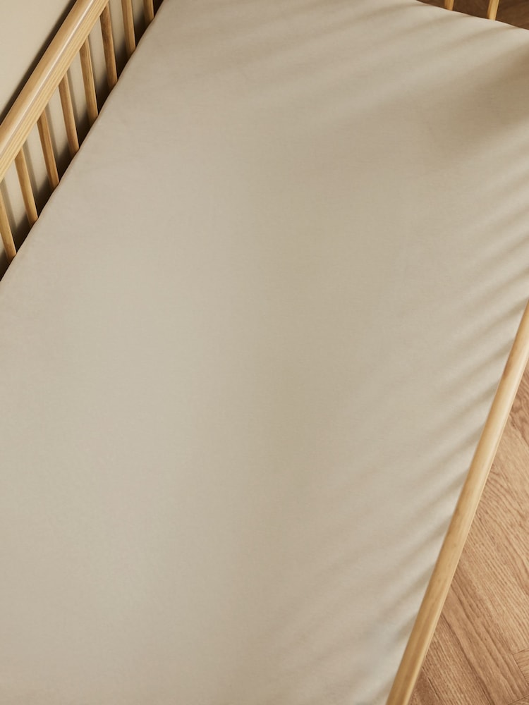 The Little Green Sheep 2 Pack Linen Cot Bed Sheets - Image 1 of 2