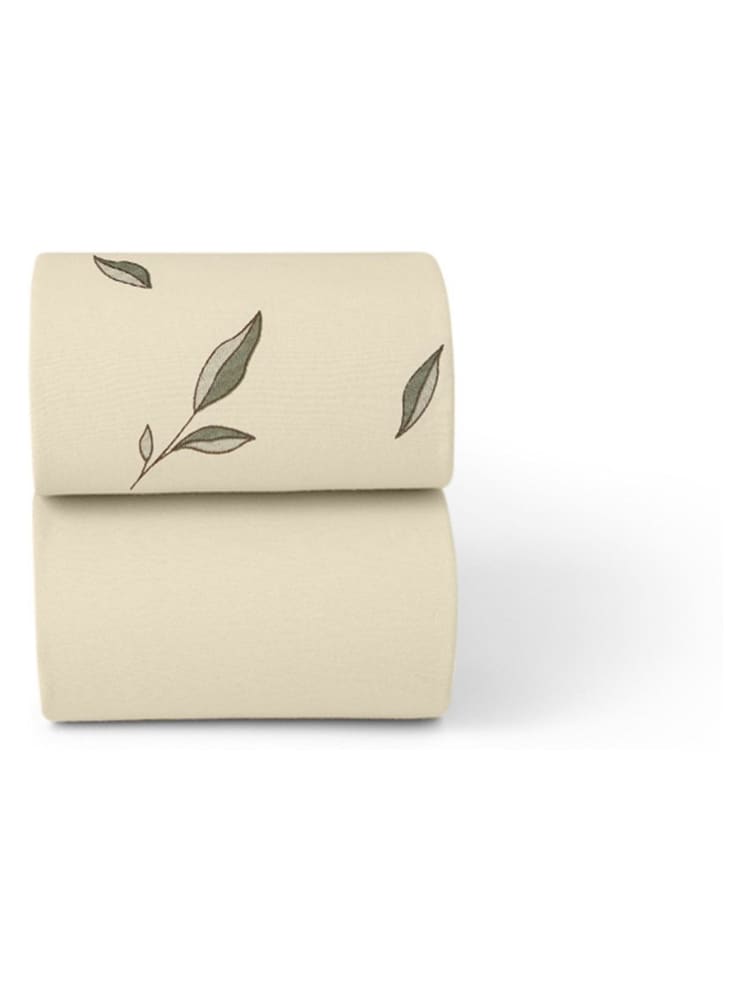 The Little Green Sheep 2 Pack Leaves Moses Basket Sheets - Image 4 of 4