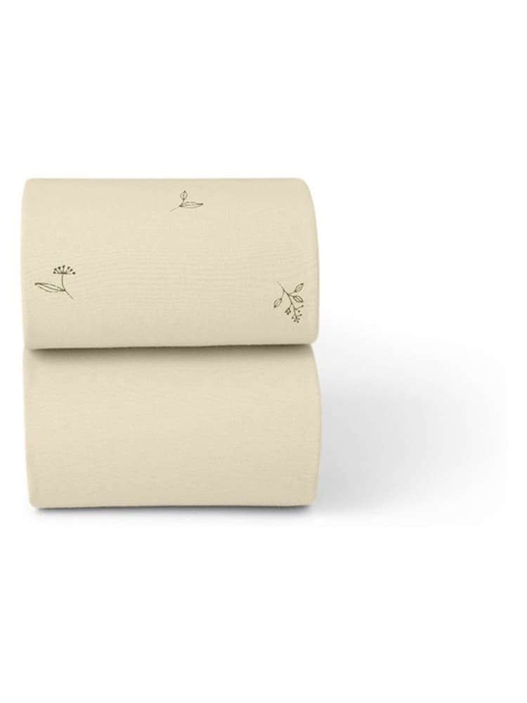 The Little Green Sheep 2 Pack Floral Moses Basket Sheets - Image 4 of 4