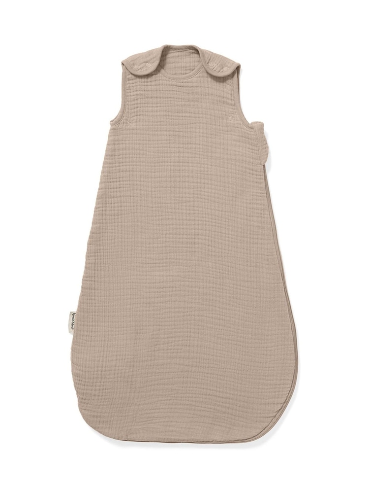 The Little Green Sheep Truffle Muslin 1.0 Tog Baby Sleeping 0-6 Months Bag - Image 5 of 5 The Little Green Sheep Truffle Muslin 1.0 Tog Baby Sleeping 0-6 Months Bag - Image 5 of 5