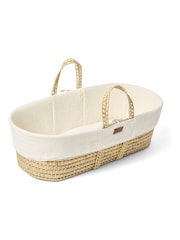 The Little Green Sheep Ecru Muslin Moses Basket & Mattress - Image 6 of 7