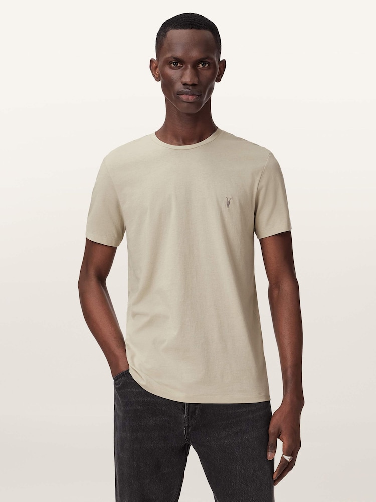 AllSaints White Tonic Short Sleeve Crew Neck T-Shirt 3 Pack - Image 2 of 7