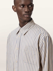 AllSaints Yellow Roma Long Sleeve Shirt - Image 4 of 7