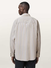 AllSaints Yellow Roma Long Sleeve Shirt - Image 5 of 7