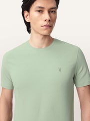 AllSaints Green Brace Short Sleeve Crew Neck T-Shirt - Image 3 of 6