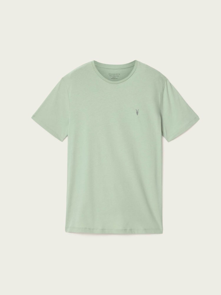 AllSaints Green Brace Short Sleeve Crew Neck T-Shirt - Image 6 of 6