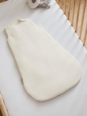 The Little Green Sheep Ecru Muslin 2.5 Tog Baby Sleeping Bag - Image 4 of 5