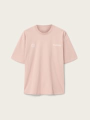 AllSaints Pink Emblem Short Sleeve Crew Neck T-Shirt - Image 6 of 6