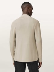 AllSaints Powdered Green Mode Merino Wool Open Cardigan - Image 4 of 6