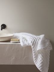 Bedfolk Snow The Ripple Towel - Image 1 of 5