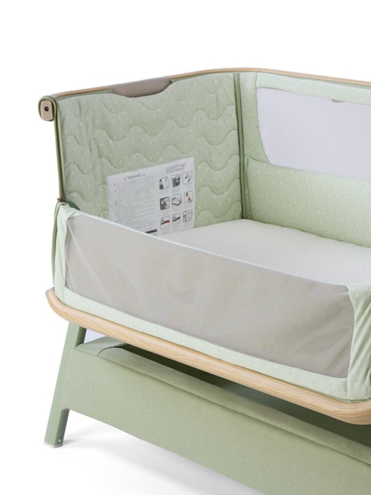 Tutti Bambini Drifted Oak Eucalyptus CoZee Air2 Bedside Crib - Image 10 of 10
