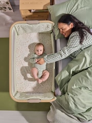 Tutti Bambini Drifted Oak Eucalyptus CoZee Air2 Bedside Crib - Image 4 of 10