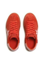 FitFlop Red The Dash T-Toe Suede Sneakers - Image 6 of 7