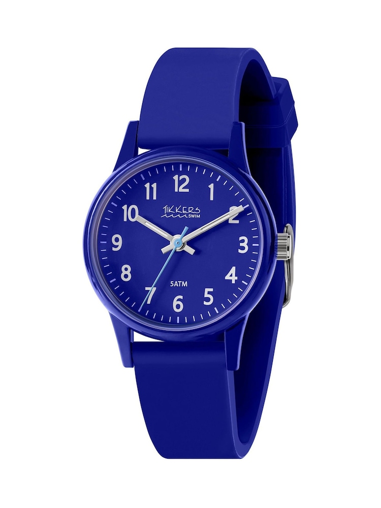 Tikkers Water Resistance Silicone Strap Blue Watch - Image 1 of 5 Tikkers Water Resistance Silicone Strap Blue Watch - Image 1 of 5