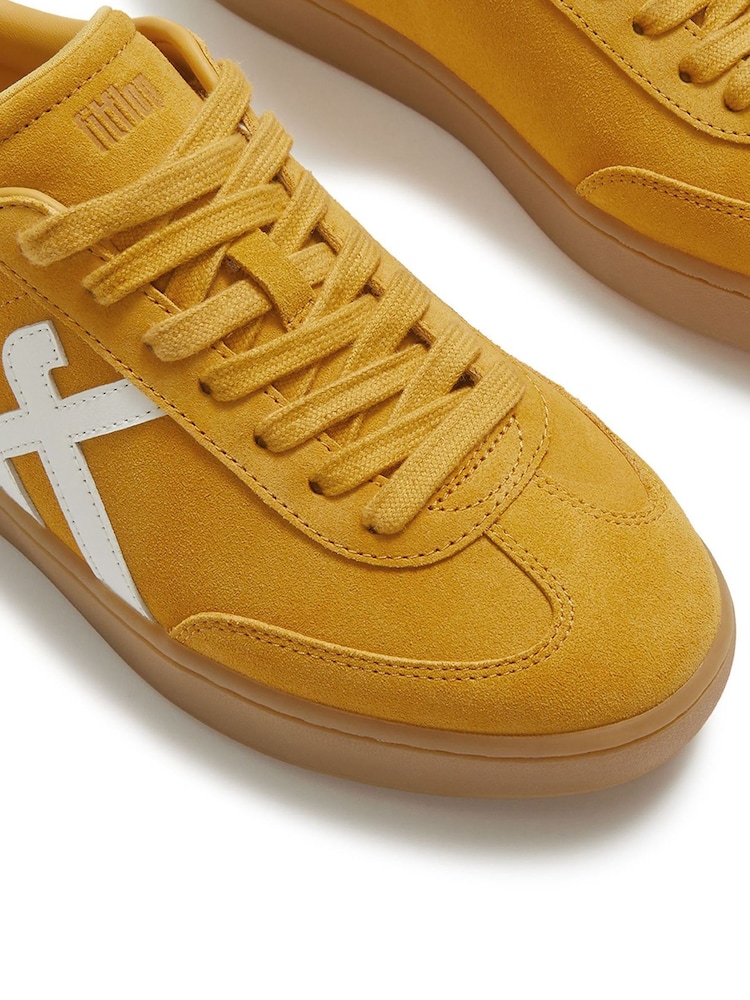 FitFlop Yellow The Dash T-Toe Suede Sneakers - Image 3 of 3