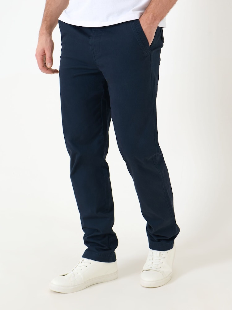 Saltwell Blue Slim Fit Stretch Chino Trousers - Image 1 of 5