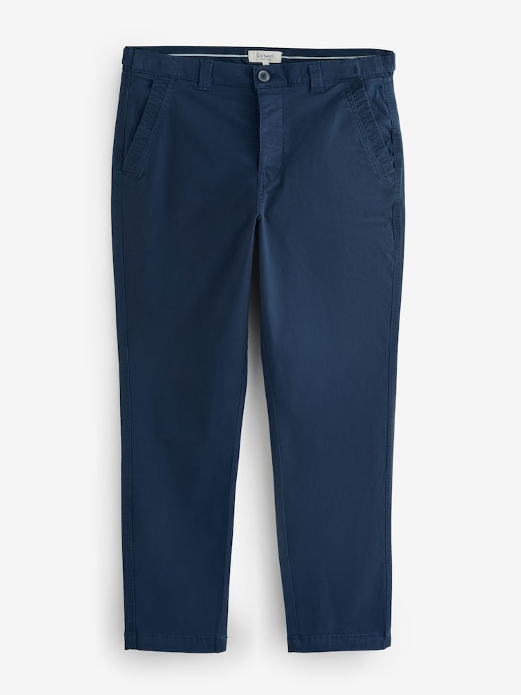 Saltwell Blue Slim Fit Stretch Chino Trousers - Image 5 of 5