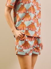 Their Nibs Blue Cotton Shortie Pyjamas Clams - Image 4 of 4