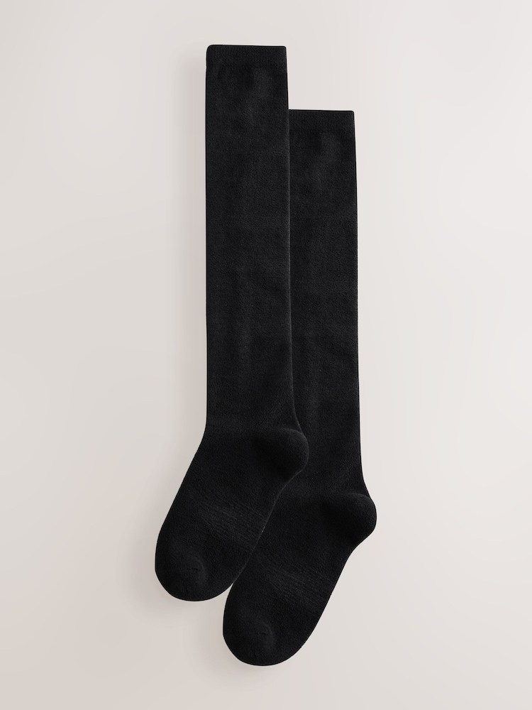 Itim - Thermal Fleece Knee High Socks 2 Pack - Larawan 1 ng 5