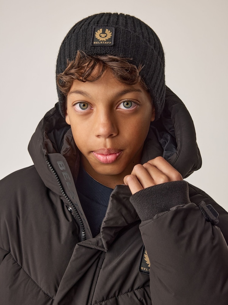 أسود - Belstaff Phoenix Logo Beanie - صورة 1 من 4 أسود - Belstaff Phoenix Logo Beanie - صورة 1 من 4