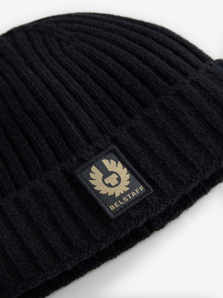 أسود - Belstaff Phoenix Logo Beanie - صورة 4 من 4 أسود - Belstaff Phoenix Logo Beanie - صورة 4 من 4