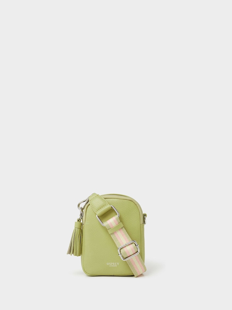 Grønn - Osprey London The Stella Leather Phone Bag - Bilde 1 av 5