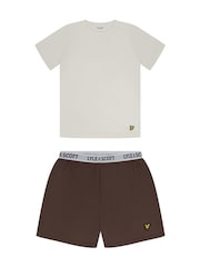 Lyle & Scott Brown Prince Sleepwear Short Set - Image 1 of 6
