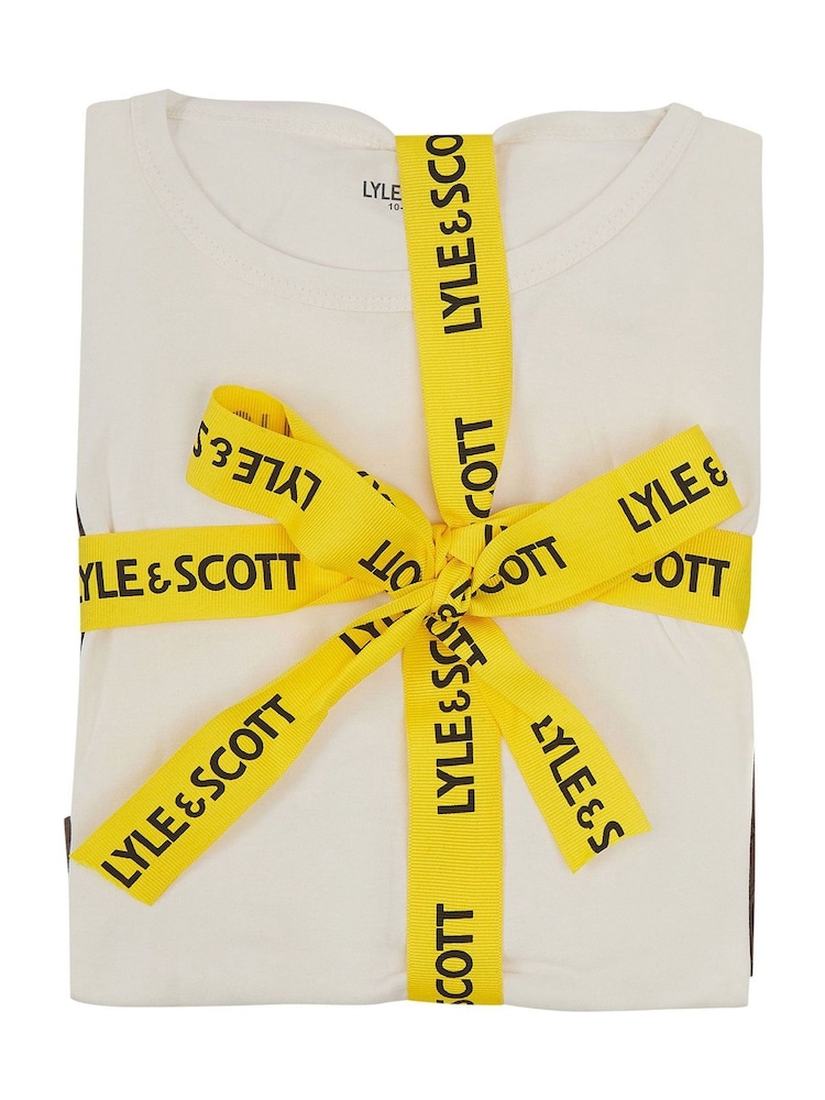 Lyle & Scott Brown Prince Sleepwear Short Set - Image 6 of 6