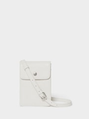 Osprey London White The Madison Leather Phone Bag - Image 1 of 5