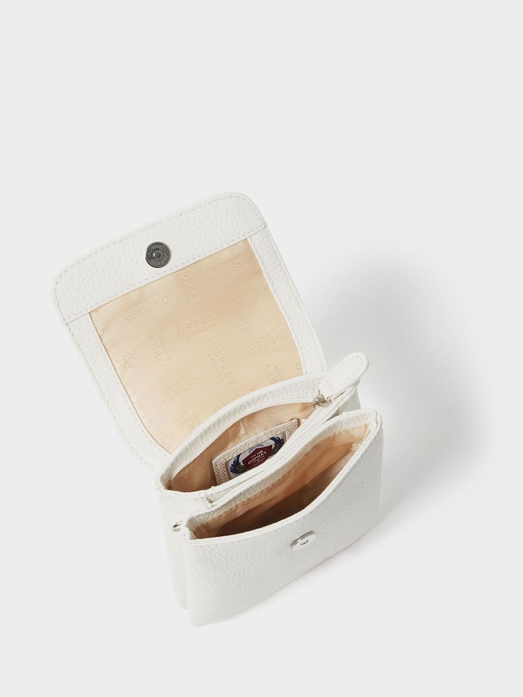 Osprey London White The Madison Leather Phone Bag - Image 5 of 5 Osprey London White The Madison Leather Phone Bag - Image 5 of 5