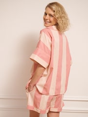 Their Nibs Cotton Oversize Shortie Stripe Pyjamas - 画像 2 / 4