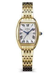 Rotary Gold Tone Heritage Astoria Mother Of Pearl Gold Tone Bracelet Watch - Image 1 of 4
