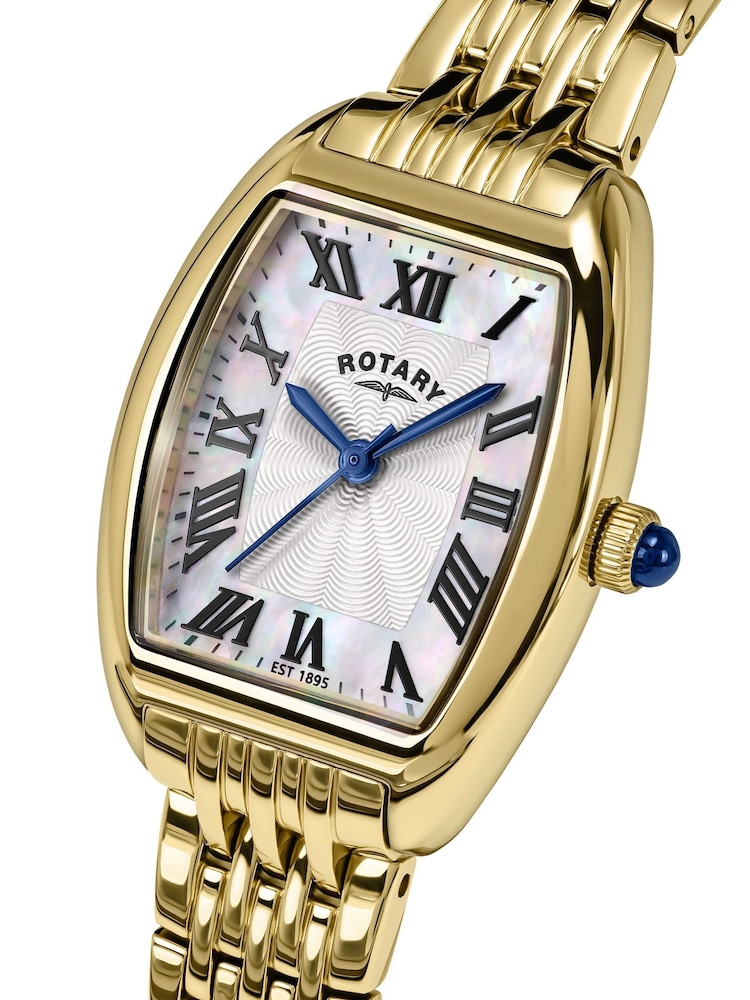 Rotary Gold Tone Heritage Astoria Mother Of Pearl Gold Tone Bracelet Watch - Image 2 of 4