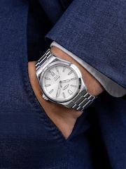 Rotary Silver Tone Seamatic Water Resistance Dial Stainless Steel Tone Bracelet Watch - Image 5 of 5