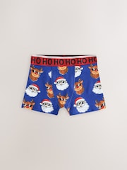 Red/ Blue /Green - Christmas Trunks 3 Pack (3-16yrs) - Image 2 de 7