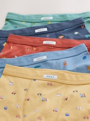 Vehicles Character Soft Waistband Trunks 5 Pack (1.5-16yrs) - Image 8 of 9