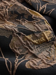 Gold Jacquard Bomber Jacket Cover-Up - Image 2 of 3