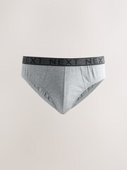 Grey Marl 5 Pack Cotton Rich Briefs - Image 2 of 2