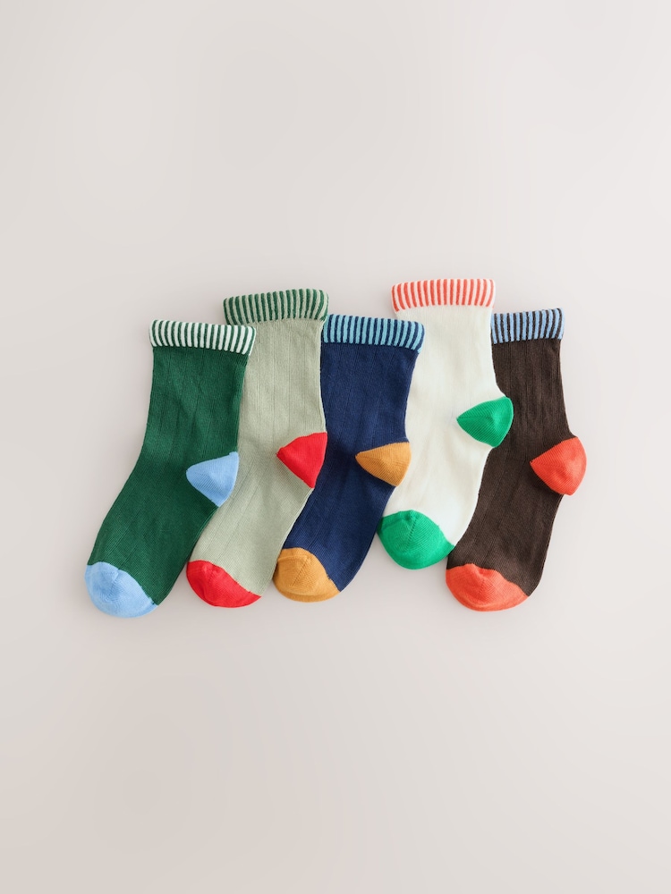 Multi - Lot de 5 chaussettes rayées - Image 1 de 3