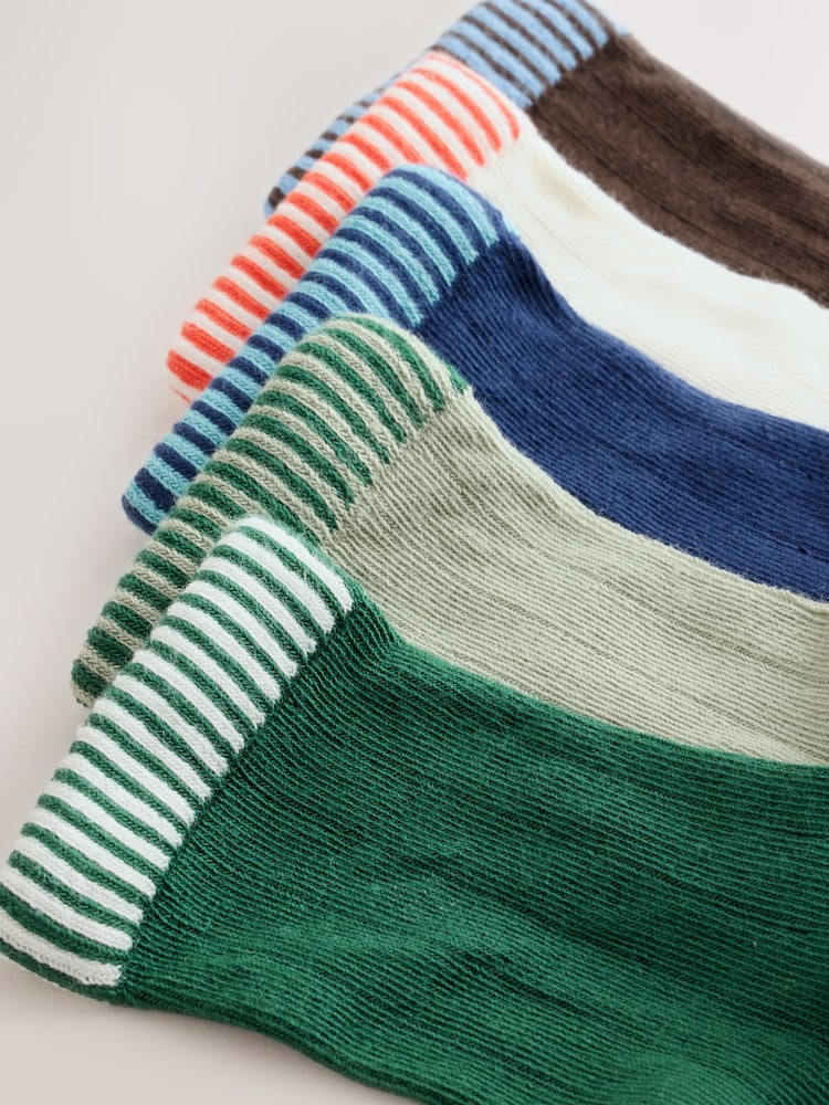 Multi - Lot de 5 chaussettes rayées - Image 2 de 3