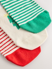 Rouge/Ecru - Lot de 3 chaussettes de Noël - Image 3 de 3