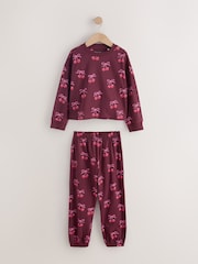 Pink/Brown Bow Jogger Pyjamas 3 Pack (9mths-16yrs) - Image 2 of 4