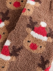 Brown Christmas Cosy Socks - Image 3 of 3