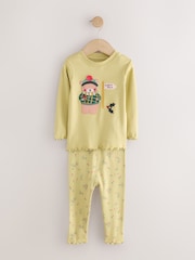 Pink/Green Snuggle Pyjamas 3 Pack (9mths-12yrs) - Image 2 of 7