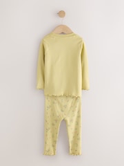 Pink/Green Snuggle Pyjamas 3 Pack (9mths-12yrs) - Image 5 of 7